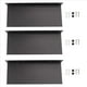 thumbnail image 1 of 3X Estantes de Pared de Metal, Estantes Flotantes Negros, Estantes del Cuarto de Baño, Estantes de Exhibición de Pared, Estantes de de Cocina Montados en la Pared (30 Cm), 1 of 5