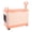 Orange/Pink, variant on Riousery Foldable Toy Box with Wheels, Cute Plastic Toy Chest Storage with Pull Handle and Building Block Lid for Kids, Blue Yellow (12.2 in / 31 cm)