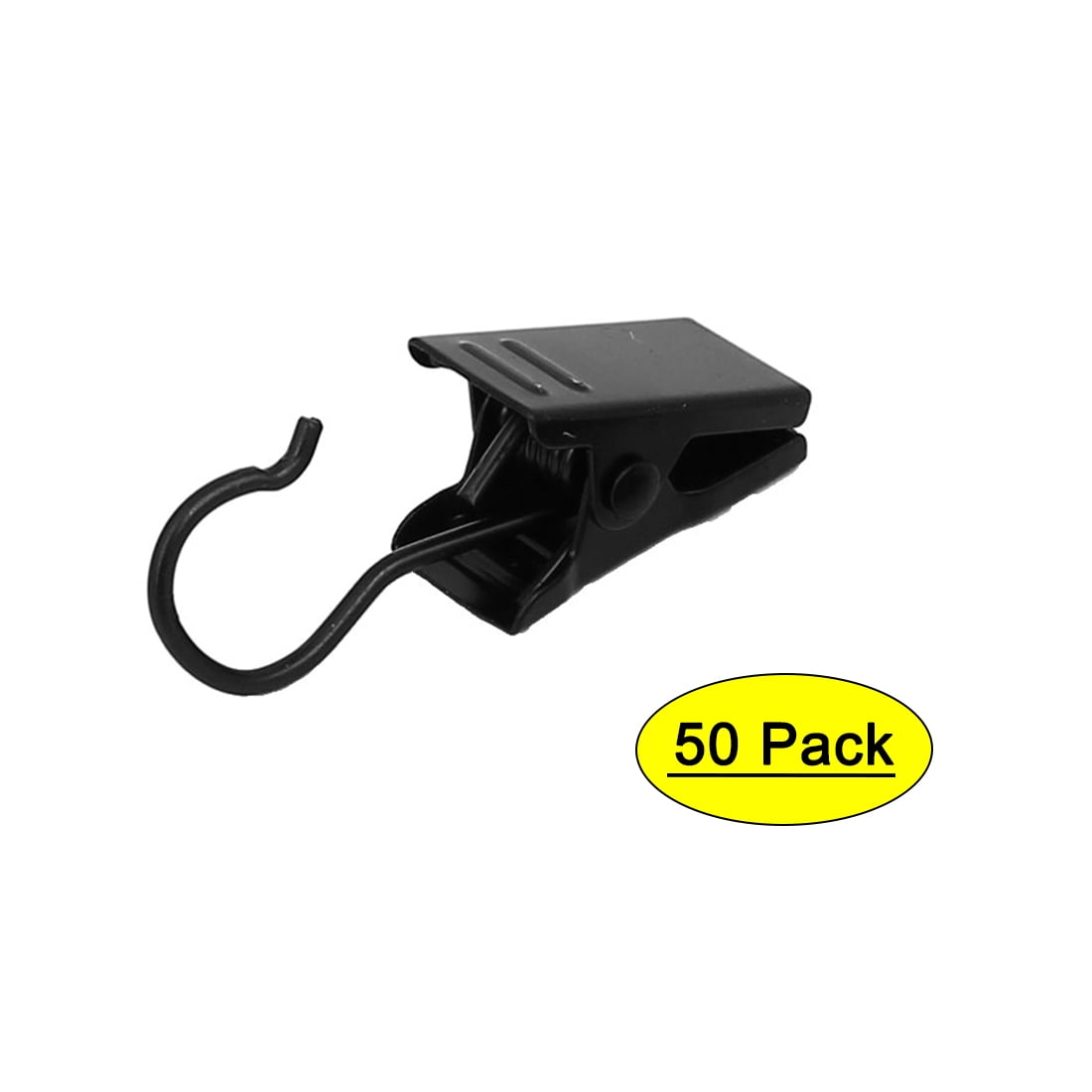 Drapes Curtain Picture Spring Loaded Sawtooth Hanging Hooks Clips 50pcs