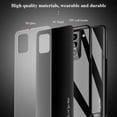 thumbnail image 3 of Dteck Case for Samsung Galaxy A53 5G, Luxury 9H Back Tempered Glass Shockproof Soft TPU Bumper Phone Case Slim Cover, Black, 3 of 6
