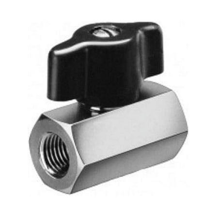 Hypro 90FFB12 1/2 FNPT x 1/2 FNPT Plated Brass Ball Valve