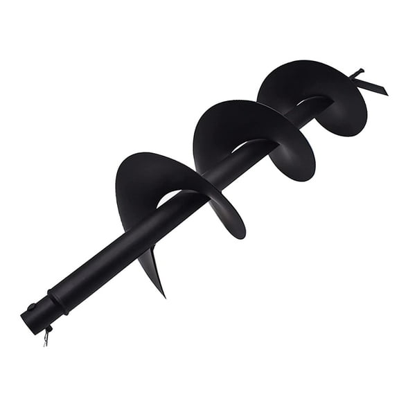 ALL-CARB 8 Inch Auger Drill Bit with 3/4In Shaft, Planting Garden Auger Planter Garden Drill Bit Post Hole Rapid Planter Compatible Auger Machine Head