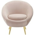 thumbnail image 4 of Modway Circuit Performance Velvet Accent Chair in Pink, 4 of 6