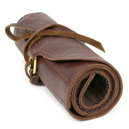 - Moonshine Leather Co. - Carver's Tool Roll - Cowhide -Protection Storage Transport Organization - Made in USA (Small 10-Pocket)