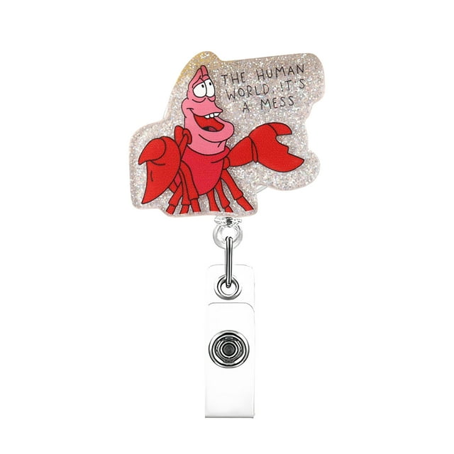 Funny And Cute Badge Reel With Clip Closure For Doctors Teachers Students Workers Etc Cartoon Pattern Badge Workplace Induction Graduation Arts And Crafts for Kids Ages 8-12 Craft Organizers And