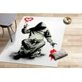 thumbnail image 4 of Banksy Rug, Area Rug, Thick Rug, Salon Rug, Love Or Money Rug, Painting Rug, Printed Rug, Area Rug, Rug, Accent Rug, Banksy Money Graffiti, 2.6'x9.2' - 80x280 cm, 4 of 8