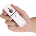 thumbnail image 3 of 2 Pieces Nano Facial Mister Portable Mini Face Mist Steamer Handy Mist Sprayer with Mirror Design Moisturizing and Hydrating for Eyelash Extension (White), 3 of 5