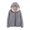 Dark Gray, variant on Womens Fashion Casual Check Hooded Solid Color Long Sleeve Loose Warm Coat