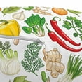 thumbnail image 3 of Vegetable Pouf Cover with Zipper, Legume Onions Ginger Dill Hot Peppers Culinary Herbs Spinach Parsley Cooking, Soft Decorative Fabric Unstuffed Case, 30" W X 17.3" L, Multicolor, by Ambesonne, 3 of 5