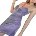 thumbnail image 2 of Femmes Brillant Paillettes Spaghetti Sangle Mini Robe Sans Manches V-Cou Découpe Bodycon Parti Club Robe, 2 of 7