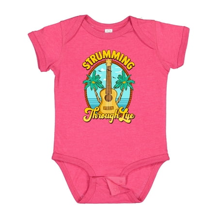 

Inktastic Ukulele Hawaiian Muic Gift Gift Baby Boy or Baby Girl Bodysuit