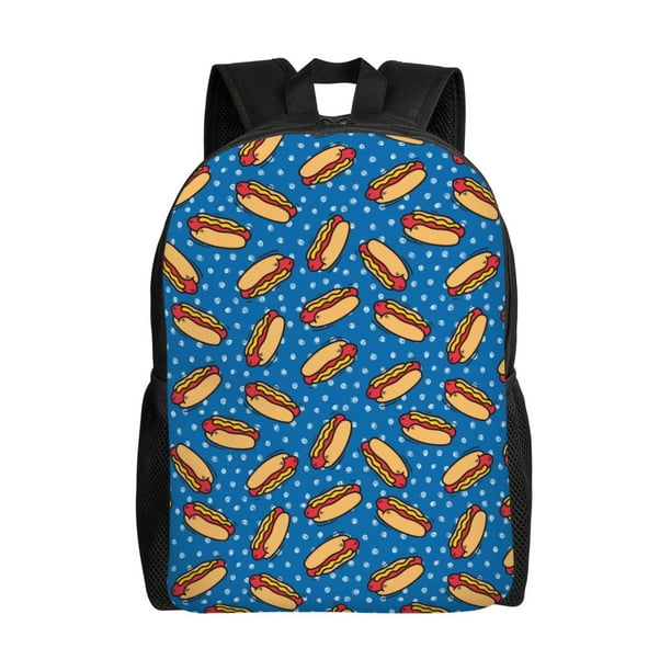 Disketp Hot Dog 1 Mochila Unisex de Apertura Lateral Completa, Mochila para Laptop para Escuela, Trabajo y Viajes
