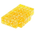 thumbnail image 1 of 100 dados acrílicos amarillos translúcidos de seis caras para juegos de fiesta, 16 mm, 1 of 8
