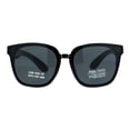 thumbnail image 2 of Girls Child Size Panel Color Mirror Lens Horn Rim Mod Sunglasses All Black, 2 of 4