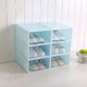 thumbnail image 4 of Caja de Zapatos de Color Caramelo de 12 Piezas, Caja de Almacenamiento de Zapatos de PláStico Transparente, CajóN de Almacenamiento de Zapatero Rectangular Azul, 4 of 4