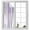 Purple, variant on Purple Gray Window Privacy Film, Vintage Country Abstract Gradient Aesthetic Static Cling UV Sun Blocking Heat Control Window Tint, Non-Adhesive One Way Windows Privacy Cover 23.6''x59''