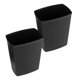 thumbnail image 1 of unbranded 2Ud Basurero Pequeño De Plástico Negro Para Cocina Oficina Simple Y Funcional, 1 of 8