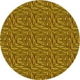 thumbnail image 1 of Ahgly Company Indoor Round Patterned Saddle Brown Area Rugs, 3' Round, 1 of 6