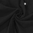 thumbnail image 4 of Men's Long Sleeve Linen Shirt Turn Down Collar Business Casual Regular Fit for Spring Fall Office Wear,Black,2XL, 4 of 5