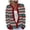 Rouge, variante sur Cardigan Tricoté Confortable à Imprimé Floral en Peluche pour Femmes
