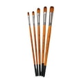 thumbnail image 1 of Tignapoo 5-Piece Nylon Hair Art Brush Set for Acrylic, Watercolor, and Gouache Painting - Round Tips (Sizes 2#,6#,8#,10#,12#), 1 of 7