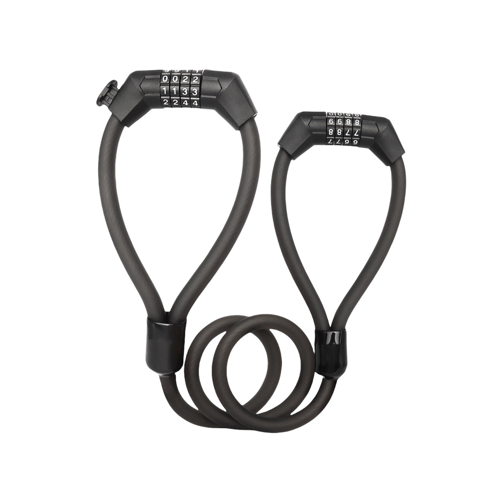 Portable Bicycles 4 Digit Security Password Lock High Security Padlock AntiTheft Bicycles Cable Locks for Mountain Bike