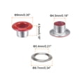 thumbnail image 2 of Kit de Ojales de Metal Uxcell de 300 Conjuntos Ojales de 4.5mm 3/16" Agujero Ojales Pequeños con Arandelas para Zapatos Ropa Cinturón Etiqueta Bolsa Tela Cuero Proyecto DIY, Rojo, 2 of 7