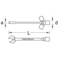 thumbnail image 4 of Gedore 534 10 Combination swivel head wrench 10 mm, 4 of 4