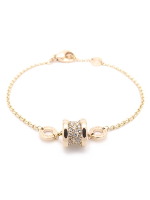 Pre-Owned BVLGARI B.zero1 Element Bracelet with Diamonds in 18K White Gold for Women, 295040