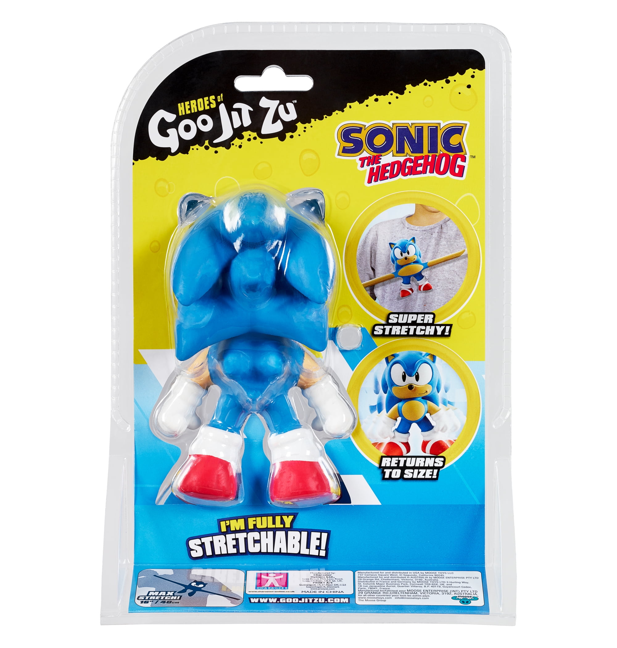 Heroes of Goo Jit Zu Classic Sonic the Hedgehog Hero - Sonic, inch Tall, Boys, Ages 4+ -