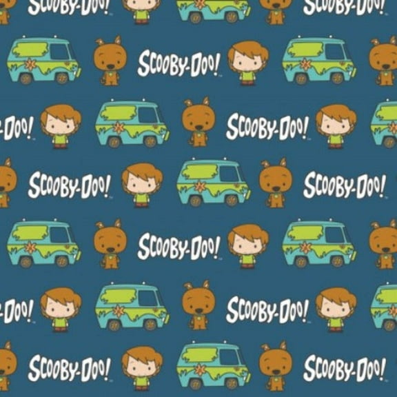 Scooby-Doo Chibi Best Pals Cotton Fabric