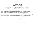 thumbnail image 2 of Kugel Front Rear CV Axle Drive Shaft and Complete Wheel Hub Bearing Assembly Kit (8Pc) for Car Chevrolet Equinox GMC Terrain Primary Design - Left Right Side (Driver Passenger) KN7-100493, 2 of 11