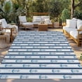 thumbnail image 3 of Fsddascl Navy Blue Anchor Nautical Outdoor Rug for Patio/Deck/Porch, Non-Slip Large Area Rug 5 x 8 Ft, Blue Coastal Ocean Indoor Outdoor Rugs Washable Area Rugs, Reversible Camping Rug Carpet Runner, 3 of 5
