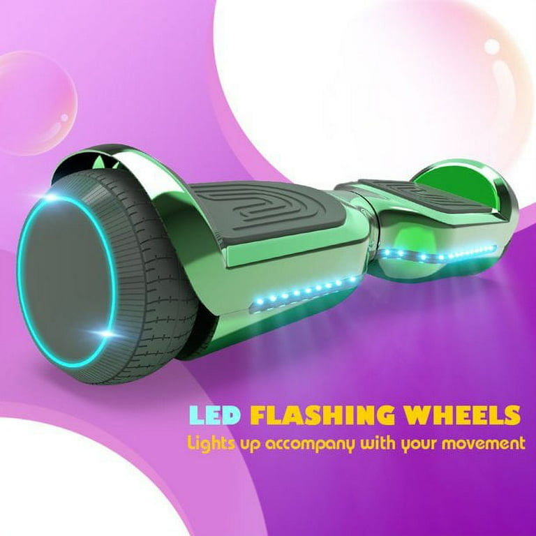 Hoverheart 6.5 In. Hoverboard with Front and Back LED and Bluetooth Speaker Self Balance Flash Wheel UL