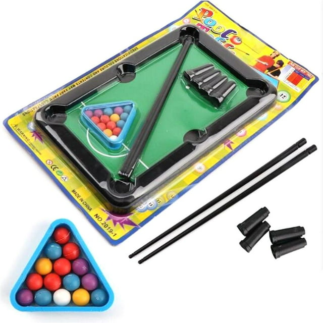 SharkTRUE Mini Billiard Table Game Toy Small Exquisite Family Snooker Table Learning Interaction Toy