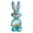Blue, variant on Patio Inflatable Bunny Balloon Finished Height Approximately 4.3-4.9 FT Waterproof & Quick Inflate Blow Up for Indoor Outdoor Lawn Patio Holiday Party