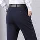 thumbnail image 5 of Pantalones de traje de hombre con cremallera y bolsillo, rectos, de tubo, de color liso, de poliéster, 5 of 9