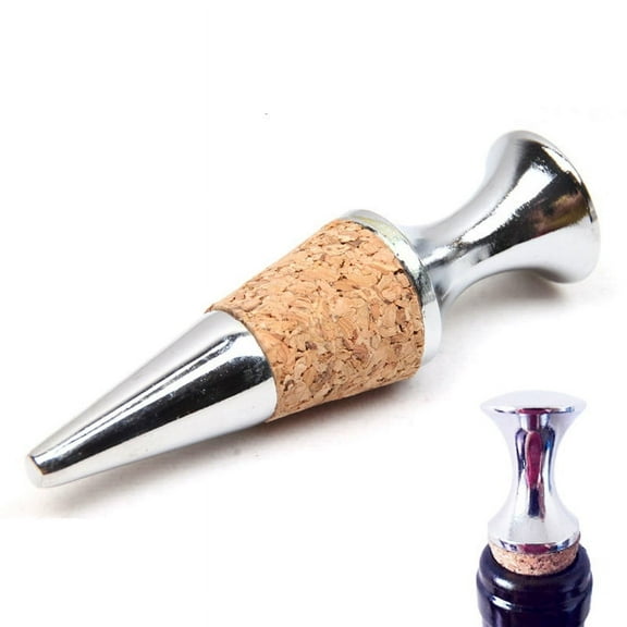 Vestitly Red Wine Decanter With StopperStopper Bottle Wine Wine Wine Glyptostrobus Stopper Cork Alloy Kitchen，Dining Bar