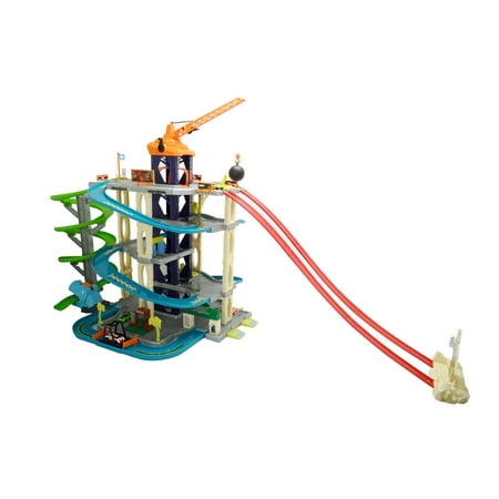 Adventure Force Ultimate Dino City Garage Car Vehicle Playset (6 Pieces)