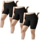 thumbnail image 1 of Pantalones cortos de yoga de 3 piezas para mujer, de poliéster, con cintura elástica y color liso., 1 of 7