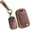 Brown, variant on Key Fob Cover Compatible with Chevrolet Equinox Camaro Cruze Malibu Impala Spark Trax Sonic Buick Lacrosse Encore Verano Regal Terrain Acadia Cowhide 5 Button Keychain Case Holder Protector,Black