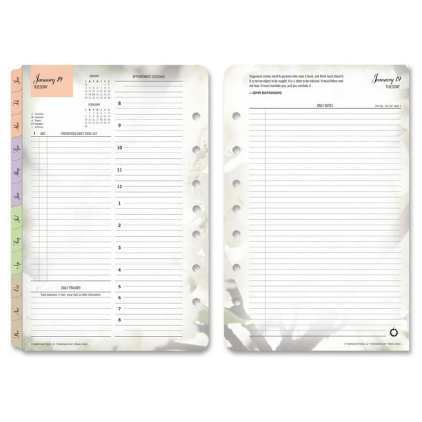 Franklin Covey Blooms Daily 2PPD Planner Refills fdp 35444 Walmart franklin-covey-blooms-daily-2ppd-planner-refills-fdp-35444-walmart