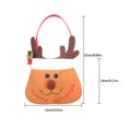 thumbnail image 2 of Matsuzay Bolsas de regalo de Navidad Bolso de alce de Papá Noel Ligero Bolsillo de Navidad Resistente al desgaste Saco exquisito Bolsa de Kits de decoración para fiestas Alce, 2 of 6