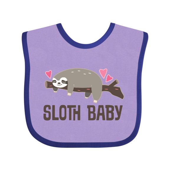 Inktastic Sloth Baby Boys or Girls Baby Bib