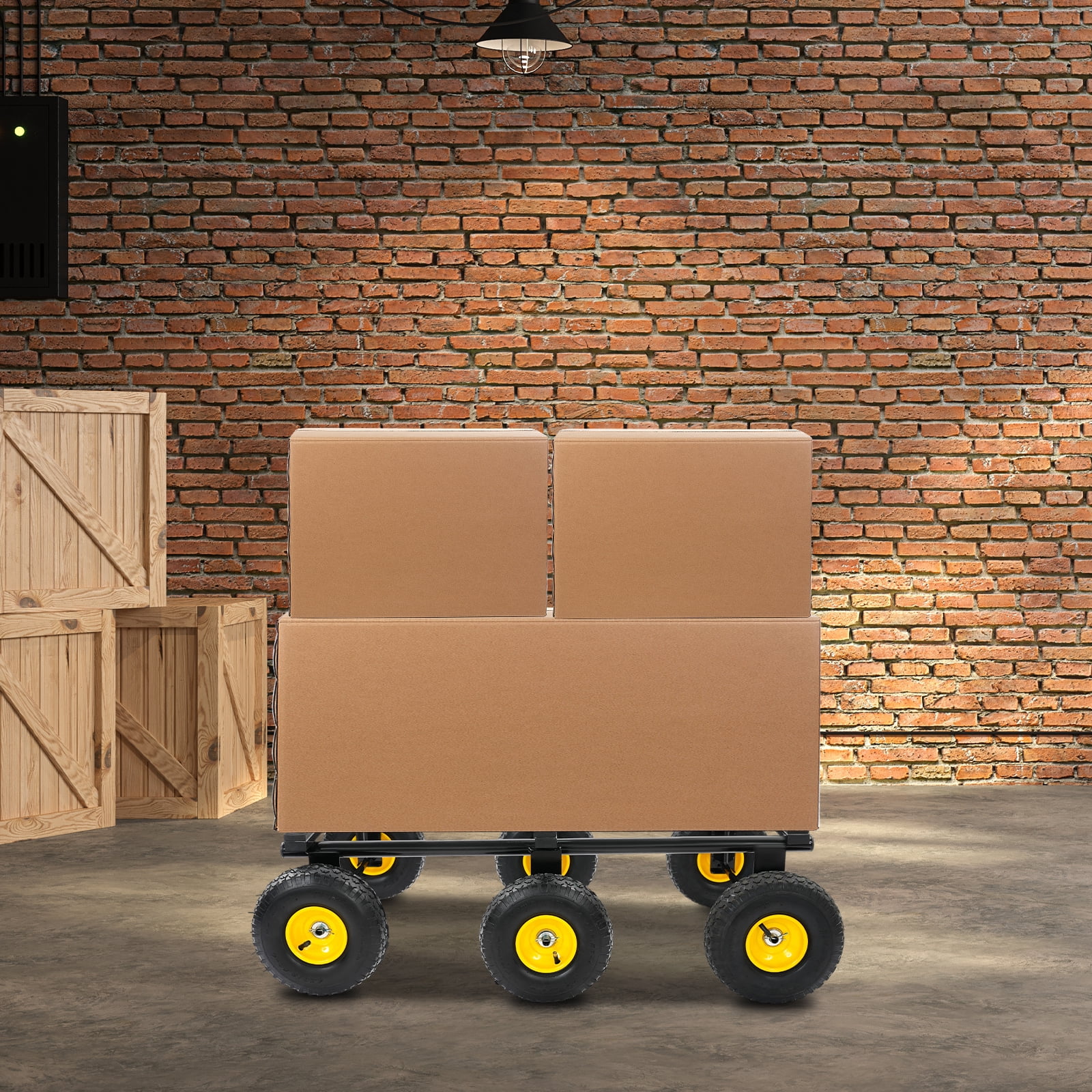 Heavy Duty 6-Wheel Dolly, 1200 Lbs Capacity, All-Terrain Furniture Mover