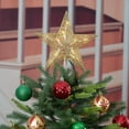 thumbnail image 3 of Holiday Time Gold Star Tree Topper with Clear Incandescent Lights, 9", 3 of 3