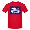thumbnail image 3 of Yiaed Trump reelection in 2024 Take America Back Print Mens T-Shirt,Lightweight Cotton Tee, Crewneck T-Shirt For Men Basic Tee Shirt-6X-Large, 3 of 5