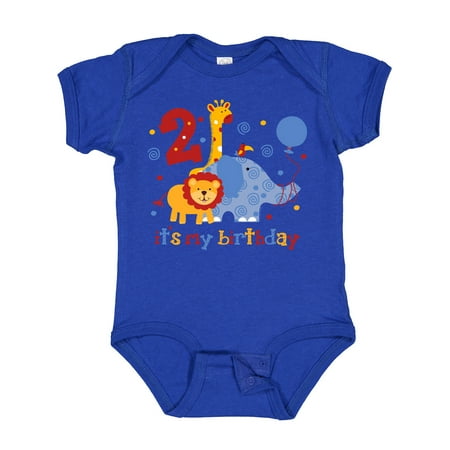 

Inktastic Safari 2nd Birthday Gift Baby Boy or Baby Girl Bodysuit