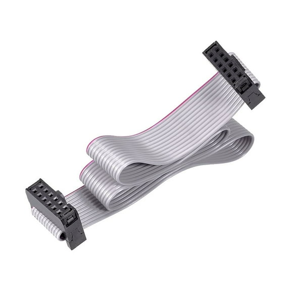 IDC Wire Flat Ribbon Cable FC/FC Connector A-type 12Pins 2.54mm Pitch 30cm Length