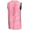 thumbnail image 3 of Unisex GameDay Greats #1 Pink Tulane Green Wave Lightweight Basketball Jersey, 3 of 4